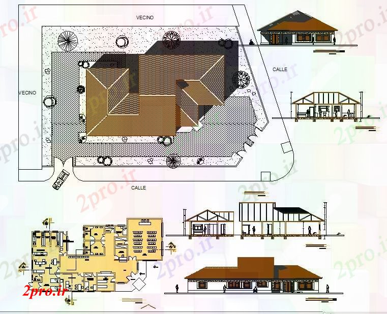 دانلود نقشه بیمارستان - درمانگاه - کلینیک انجمن جزئیات درمانگاه 15 در 27 متر (کد52424)