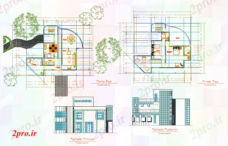 دانلود نقشه مسکونی ، ویلایی ، آپارتمان طرحی های مدرن مسکونی خانه 12 در 13 متر (کد52455)
