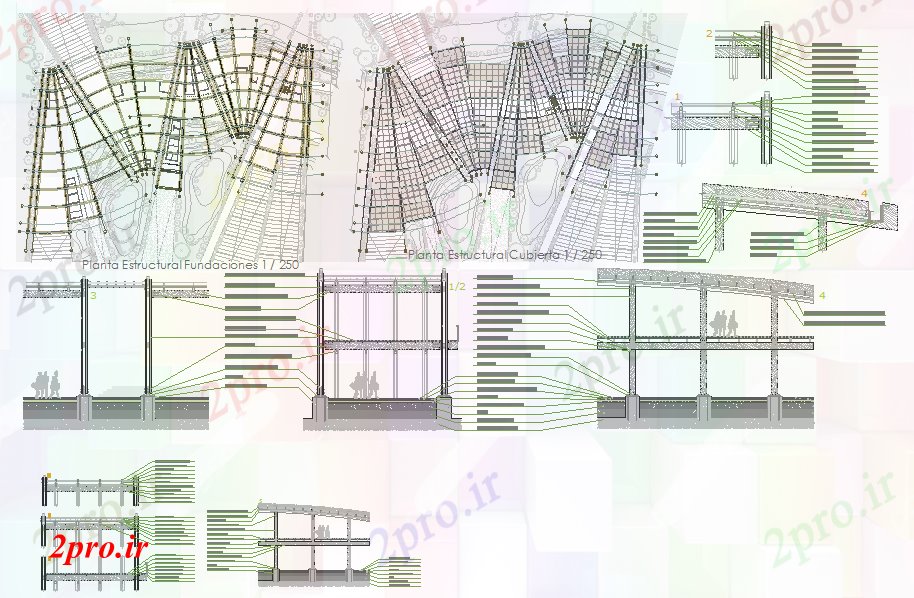 دانلود نقشه مسکونی  ، ویلایی ، آپارتمان  طراحی ساختار طرحی چوب (کد52494)