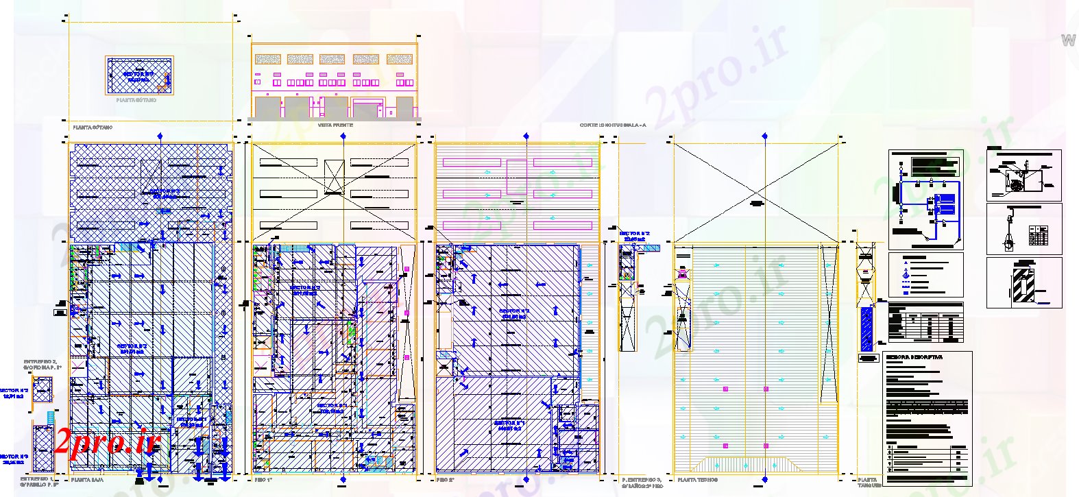 دانلود نقشه کارخانه صنعتی  ، کارگاه طرحی بنیاد و طراحی نما (کد52524)