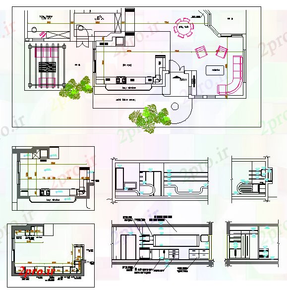 دانلود نقشه مسکونی ، ویلایی ، آپارتمان طراحی خانه کوچک سبک هندی 8 در 19 متر (کد52537)