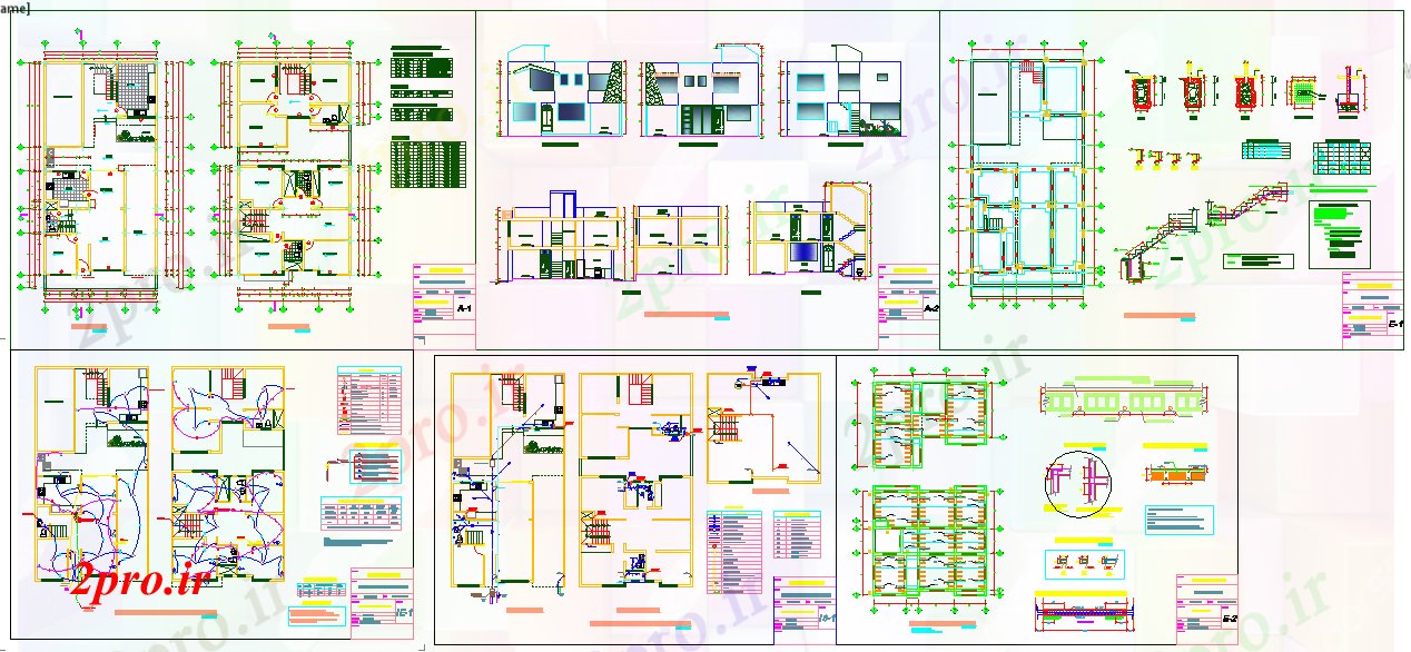 دانلود نقشه مسکونی ، ویلایی ، آپارتمان طرحی طبقه تک خانواده 10 در 20 متر (کد52559)