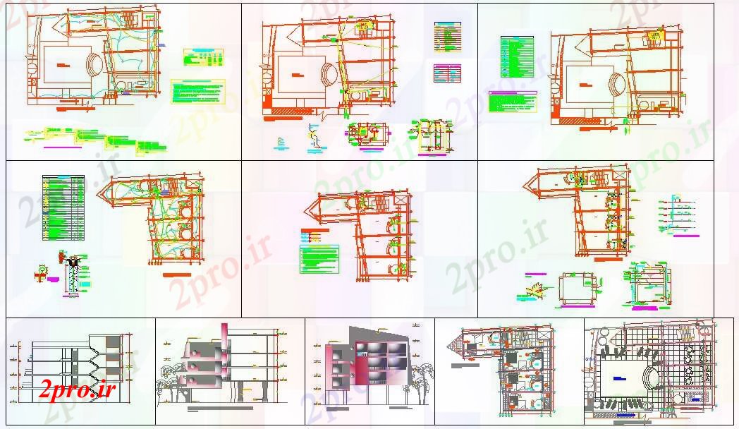 دانلود نقشه طراحی داخلی طراحی طرحی برق (کد52563)