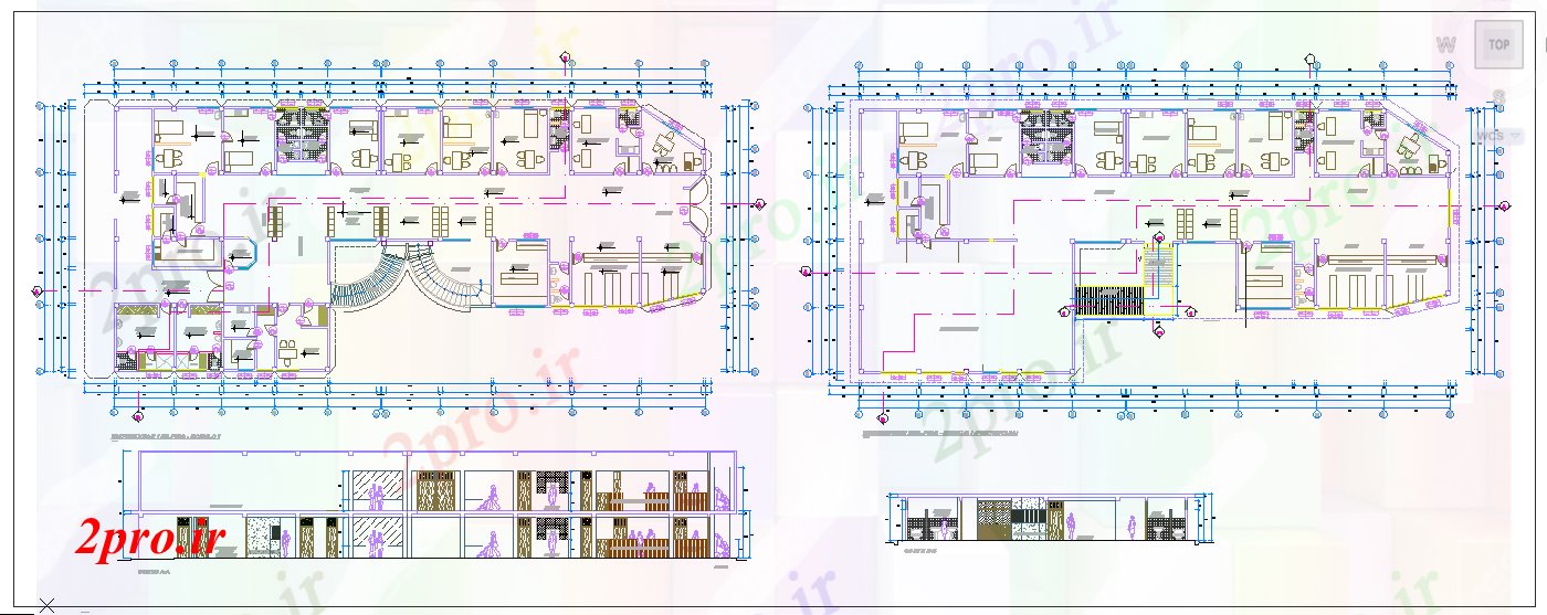 دانلود نقشه بیمارستان -  درمانگاه -  کلینیک طرحی بهداشت پستال طراحی (کد52605)
