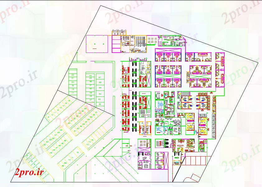 دانلود نقشه برنامه ریزی شهری و برنامه ریزی شهر بیمارستان (کد52611)