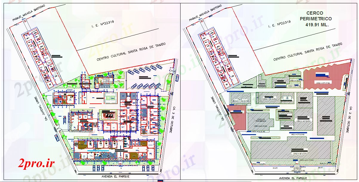 دانلود نقشه بیمارستان - درمانگاه - کلینیک طرحی جزئیات بیمارستان 85 در 96 متر (کد52618)