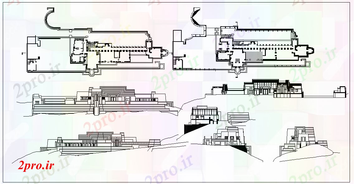دانلود نقشه معماری معروف برنامه های خانه انیس (کد52635)