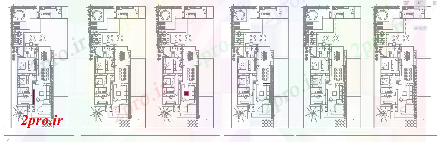 دانلود نقشه پروژه طرحی تئاتر 10 در 18 متر (کد52639)