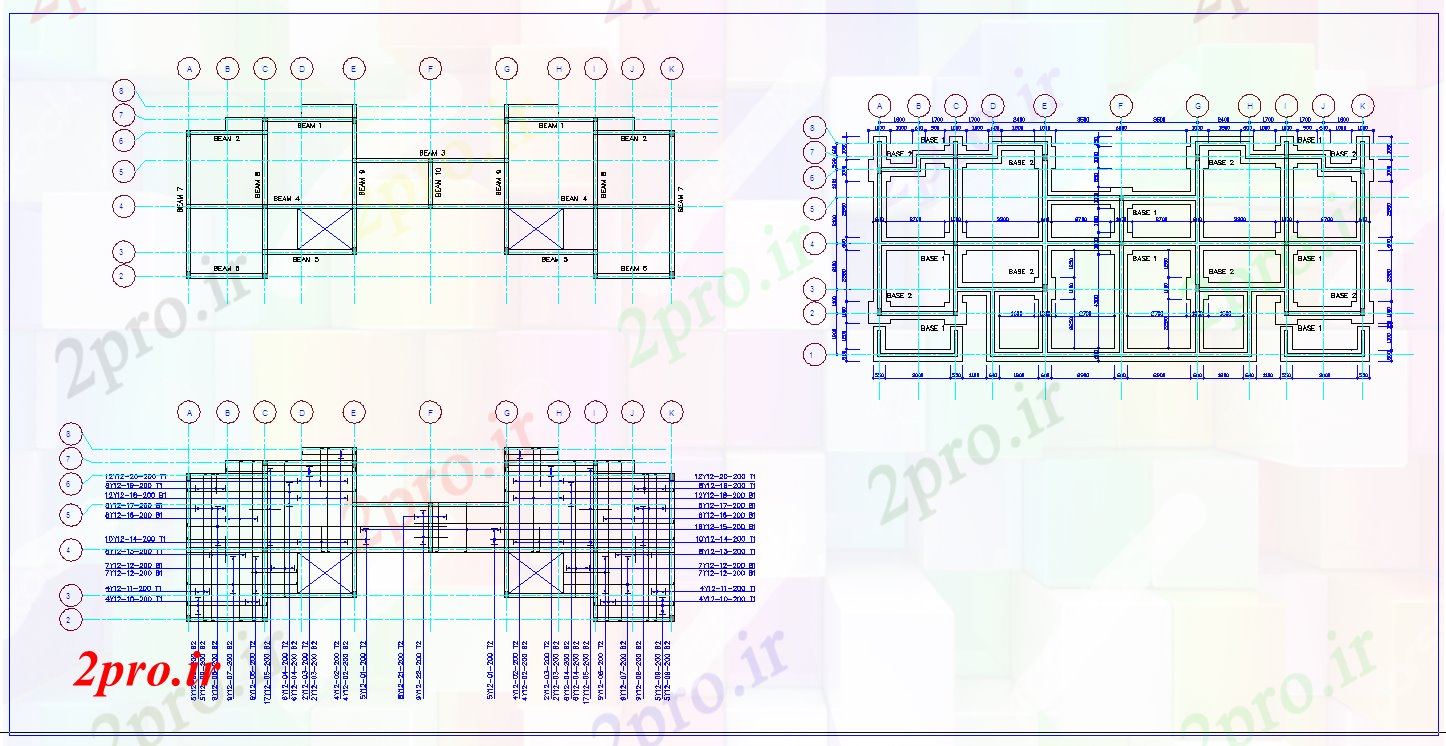 دانلود نقشه مسکونی  ، ویلایی ، آپارتمان  طراحی شهر آپارتمان   STRUCTURALS (کد52665)