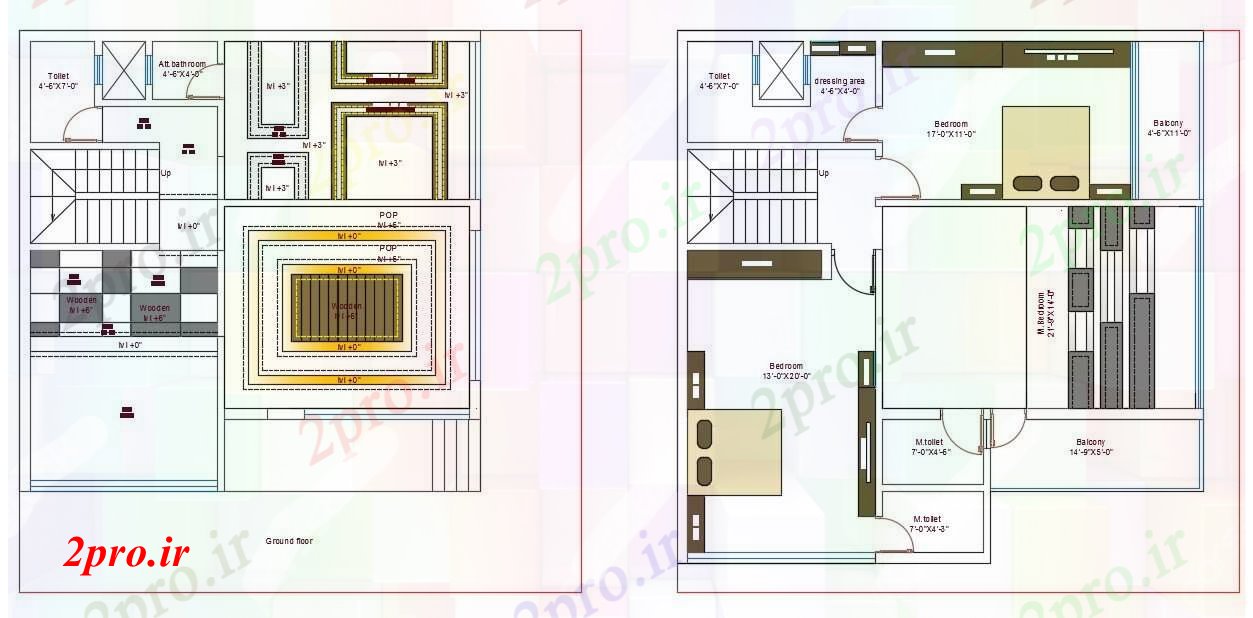 دانلود نقشه خانه های کوچک ، نگهبانی ، سازمانی - طرحی خانه های ویلایی 11 در 11 متر (کد52695)