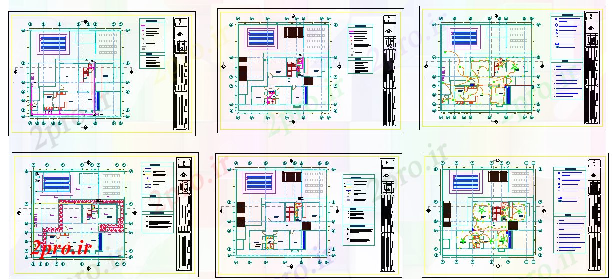 دانلود نقشه معماری طرحی برق صفحه اصلی (کد52707)