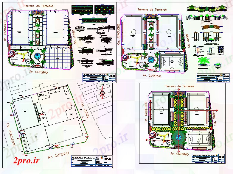 دانلود نقشه ورزشگاه ، سالن ورزش ، باشگاه ورزشی معماری پیچیده 60 در 64 متر (کد52733)