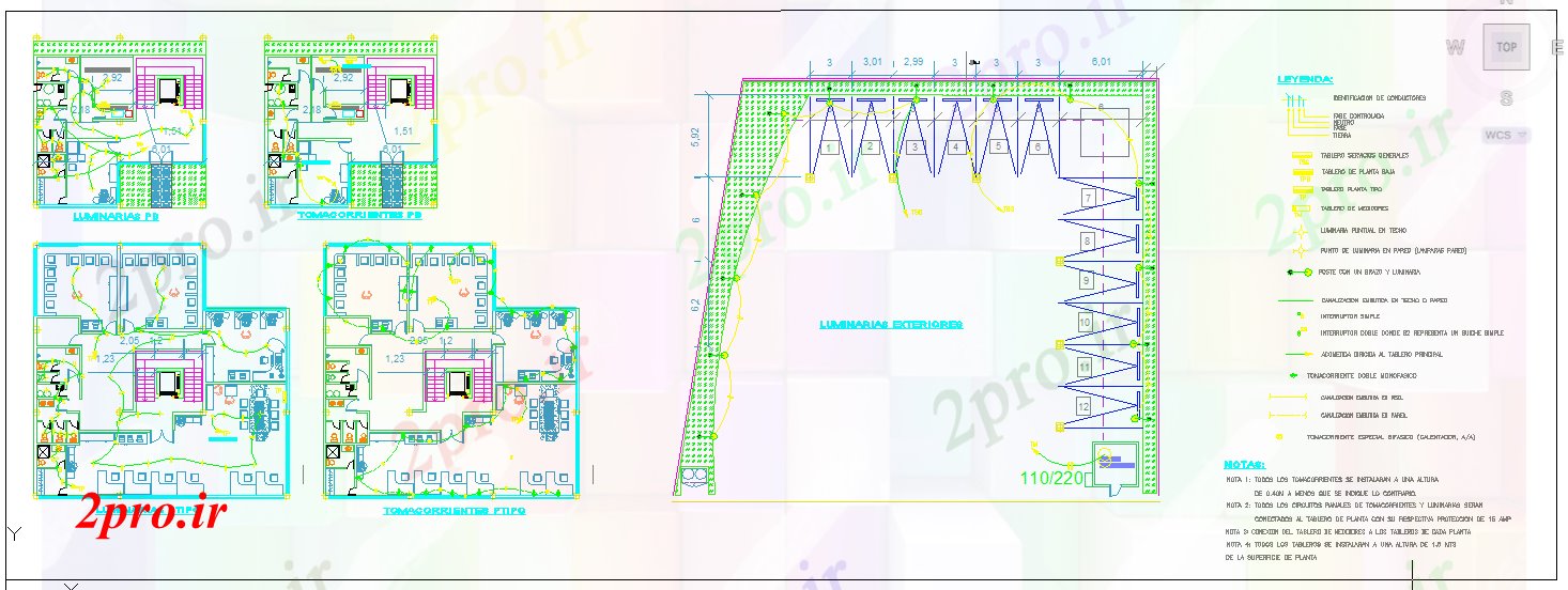 دانلود نقشه ساختمان دولتی ، سازمانی طرحی دفتر برق 11 در 13 متر (کد52747)