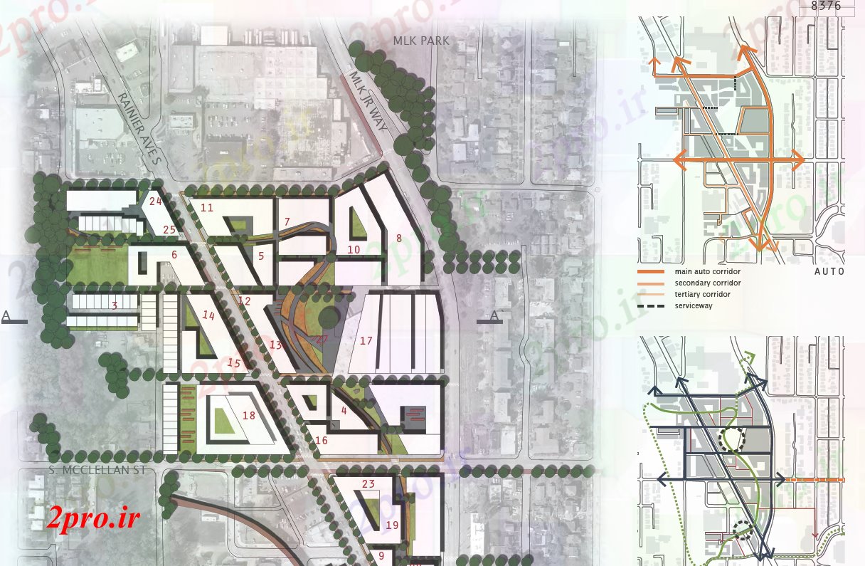 دانلود نقشه برنامه ریزی شهری طراحی شهری (کد52770)