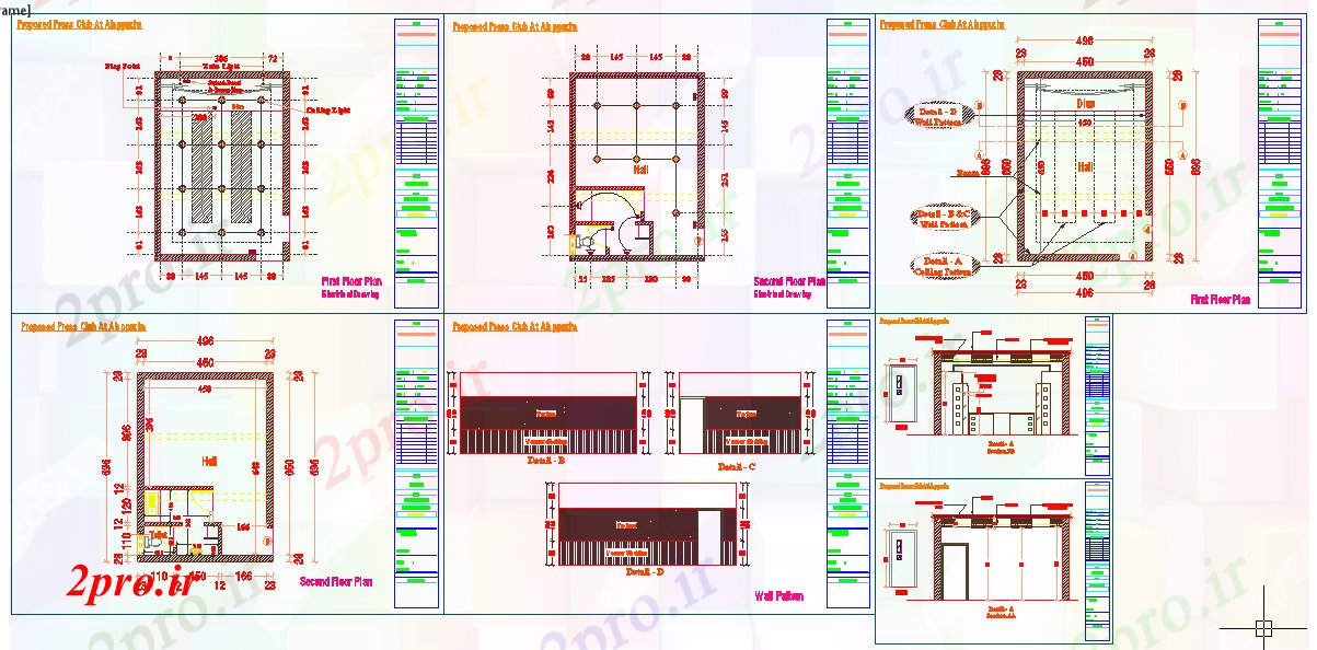 دانلود نقشه باشگاه ساختار طرحی باشگاه خانه 5 در 7 متر (کد52873)