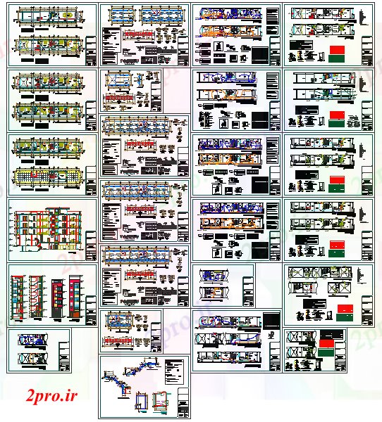 دانلود نقشه مسکونی ، ویلایی ، آپارتمان تجارت چند خانواده خانه 5 در 27 متر (کد52883)