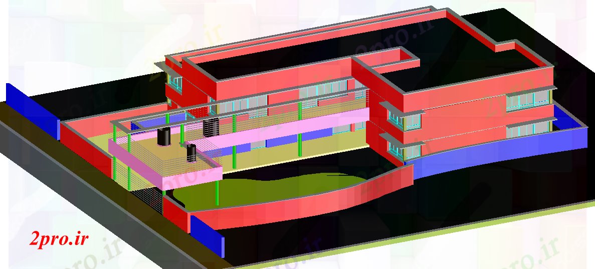 دانلود نقشه دانشگاه ، آموزشکده ، موسسه -    مدل طراحی کولاژ (کد52903)
