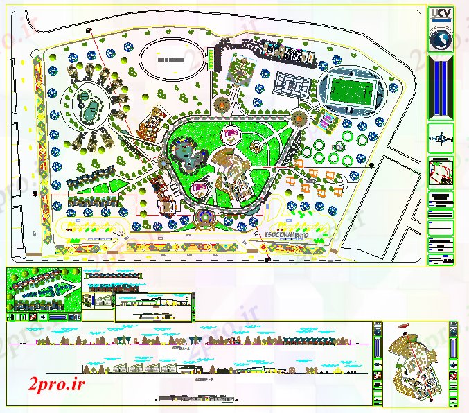 دانلود نقشه هایپر مارکت - مرکز خرید - فروشگاه طراحی مرکز تفریحی 25 در 48 متر (کد52936)
