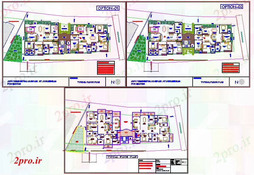 دانلود نقشه خانه های کوچک ، نگهبانی ، سازمانی - دوقلوها طرحی طبقه ویلایی 17 در 42 متر (کد53035)