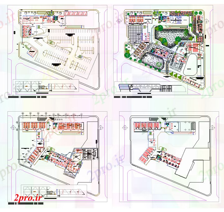 دانلود نقشه دانشگاه ، آموزشکده ، مدرسه ، هنرستان ، خوابگاه - پروژه طراحی مدرسه 66 در 92 متر (کد53037)