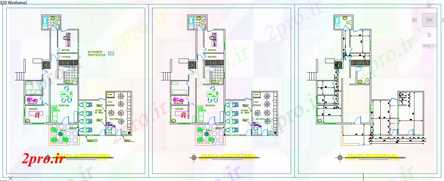 دانلود نقشه بیمارستان - درمانگاه - کلینیک کلینیک طراحی جزئیات 14 در 16 متر (کد53055)