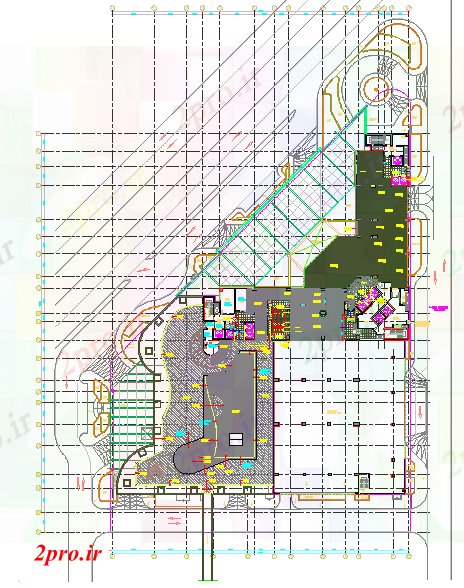 دانلود نقشه باشگاه بهداشت و درمان باشگاه ها و پروژه های آبگرم 13 در 23 متر (کد53068)