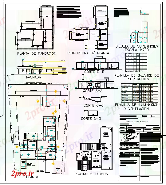 دانلود نقشه مسکونی ، ویلایی ، آپارتمان جزئیات کشور خانه 16 در 19 متر (کد53123)