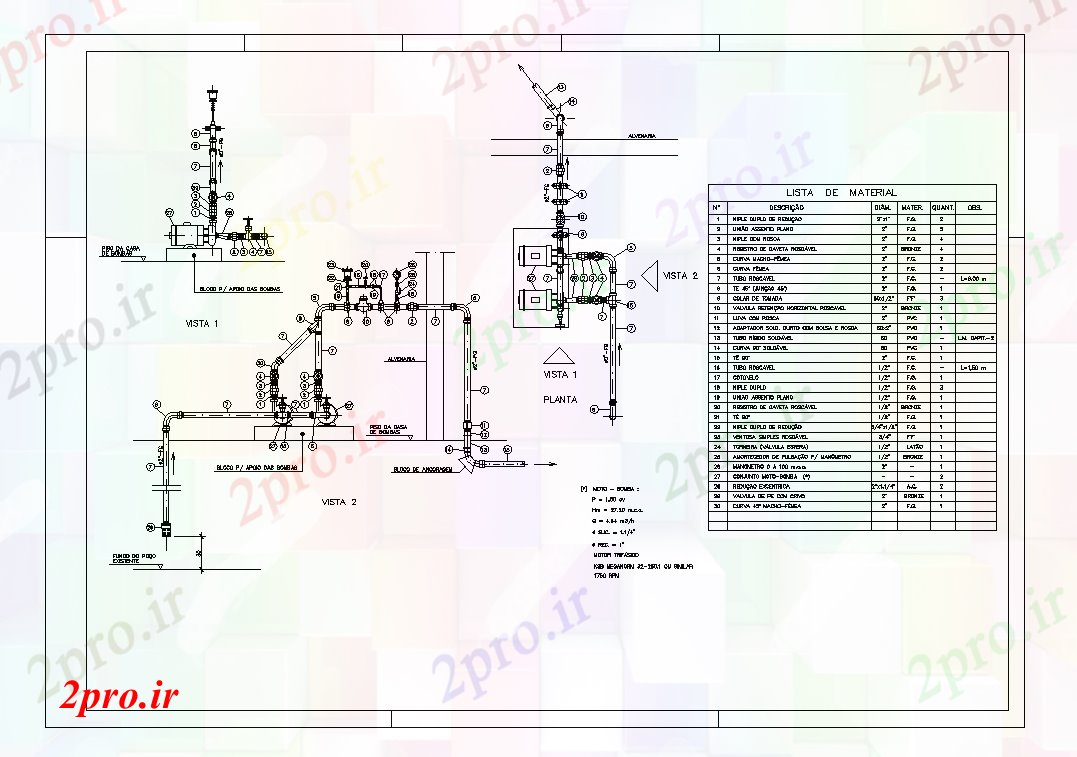 دانلود نقشه کارخانه صنعتی  ، کارگاه پمپ طراحی Detai (کد53144)