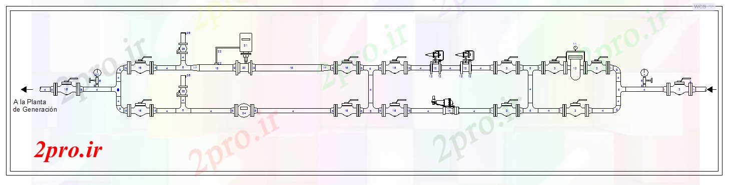 دانلود نقشه کارخانه صنعتی  ، کارگاه طراحی خط لوله (کد53169)