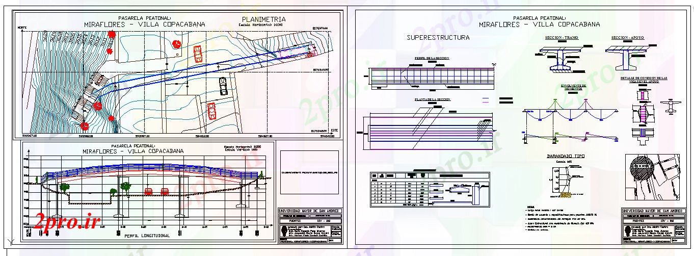 دانلود نقشه  جزئیات آسانسور و   پل عابر پیاده در طراحی قوس (کد53175)