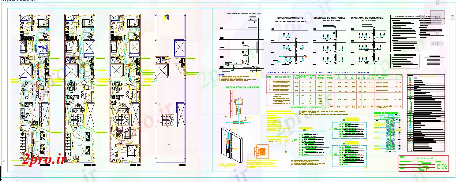 دانلود نقشه طراحی داخلی خانه برق دراز کردن طراحی (کد53342)