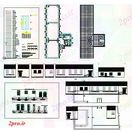 دانلود نقشه تئاتر چند منظوره - سینما - سالن کنفرانس - سالن همایشگاه سالن های ، سالن گاه طراحی 17 در 29 متر (کد53420)