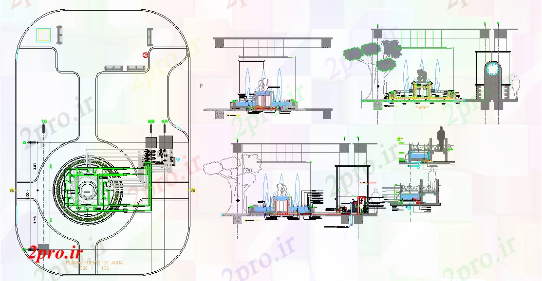 دانلود نقشه ماشین الات کارخانه تامین آب ماشین آلات (کد53439)