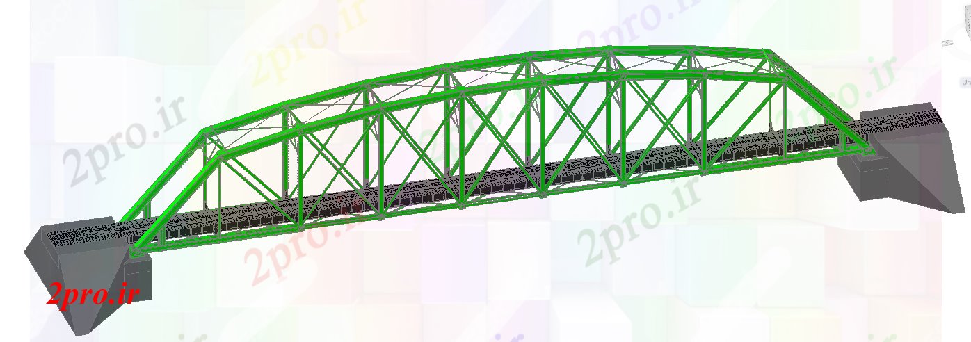 دانلود نقشه جاده و پل پل راه آهن تریدی (کد53531)