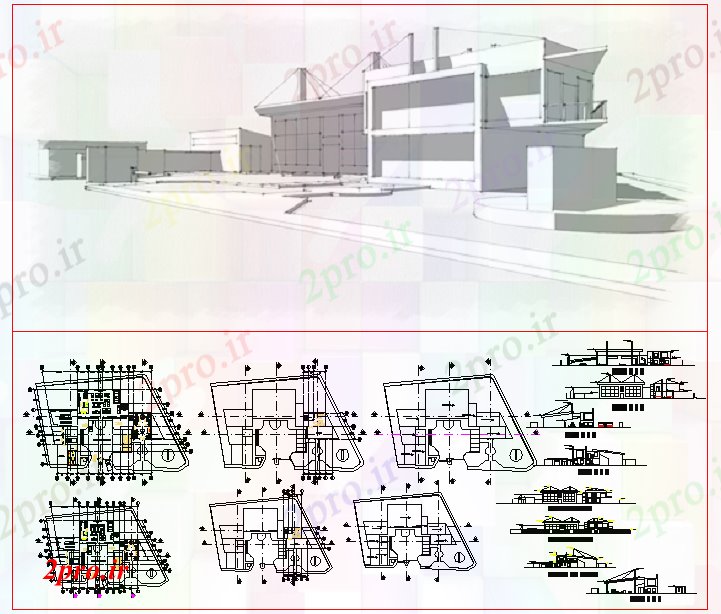 دانلود نقشه کارخانه صنعتی  ، کارگاه پروژه صنعت چاپ (کد53623)