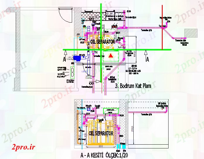 دانلود نقشه کارخانه صنعتی  ، کارگاه جزئیات پالایشگاه نفت (کد53680)