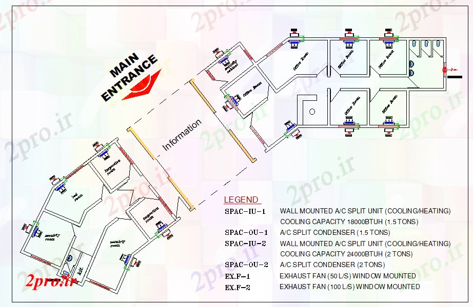 دانلود نقشه مسکونی ، ویلایی ، آپارتمان مختلف خانه دراز کردن 24 در 29 متر (کد53788)