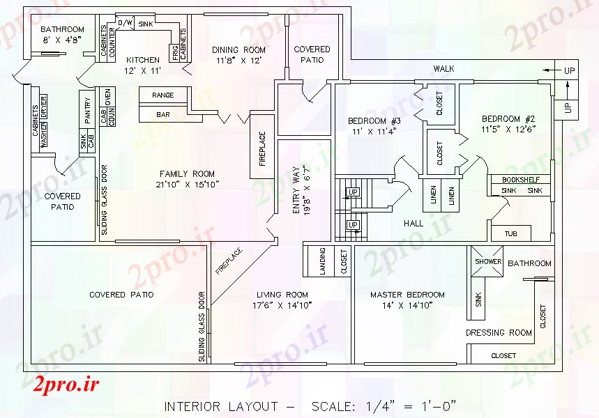 دانلود نقشه مسکونی ، ویلایی ، آپارتمان مسکونی صفحه اصلی دراز کردن 13 در 20 متر (کد53807)