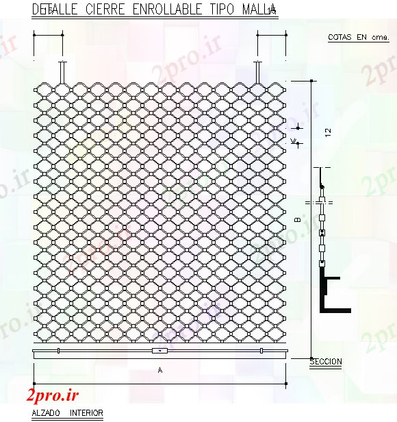 دانلود نقشه جزئیات طراحی در و پنجره  شاتر طراحی (کد53833)