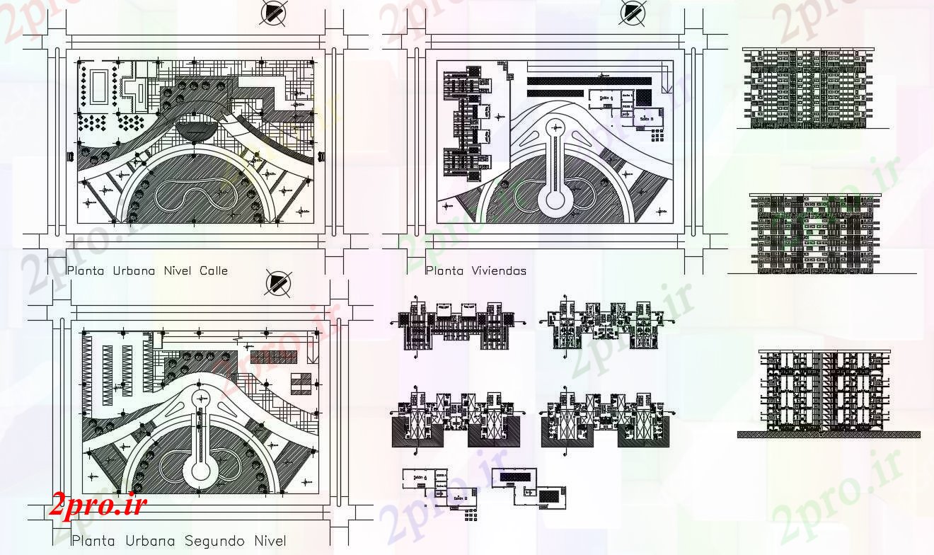 دانلود نقشه مسکونی  ، ویلایی ، آپارتمان  دوبلکس تخت طراحی داخلی (کد54101)