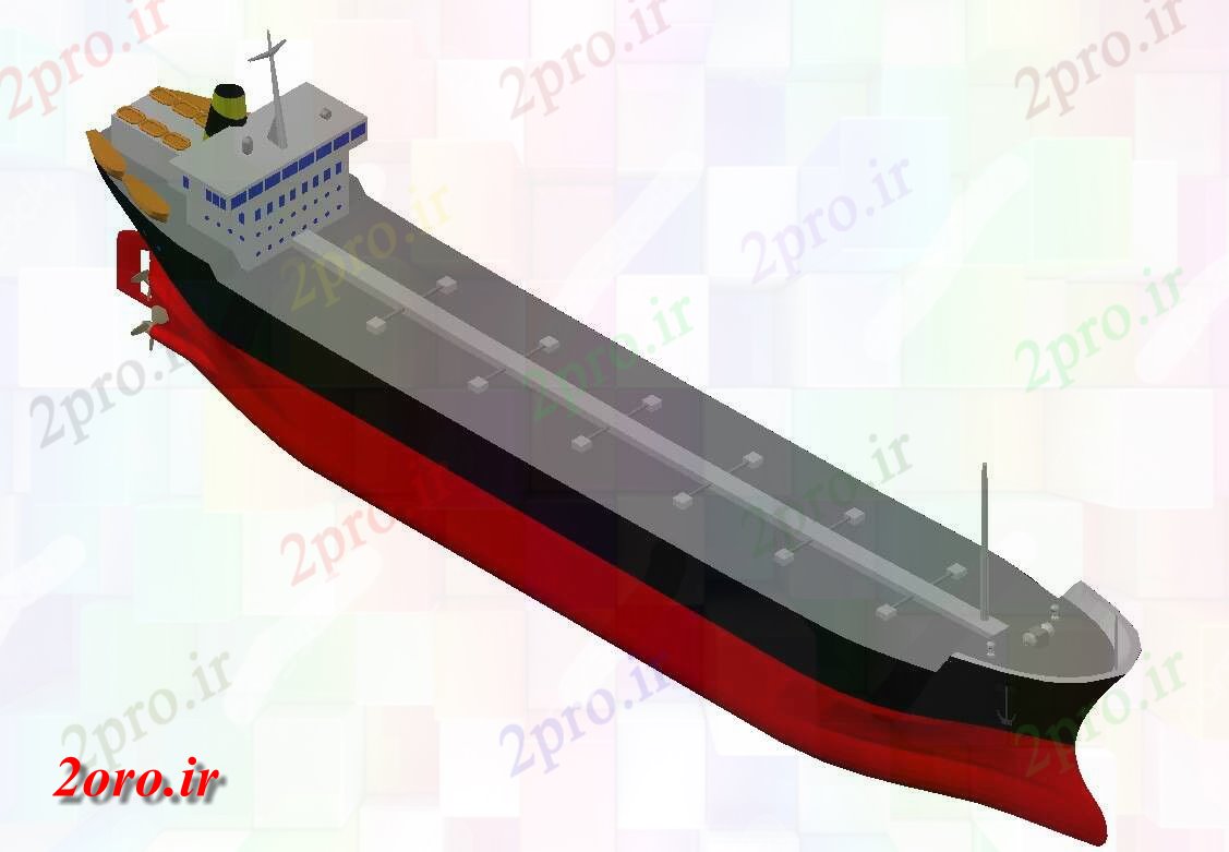 دانلود نقشه کشتی های سه بعدی و سفرهای دریایی  طراحی مدل کشتی از  (کد54110)