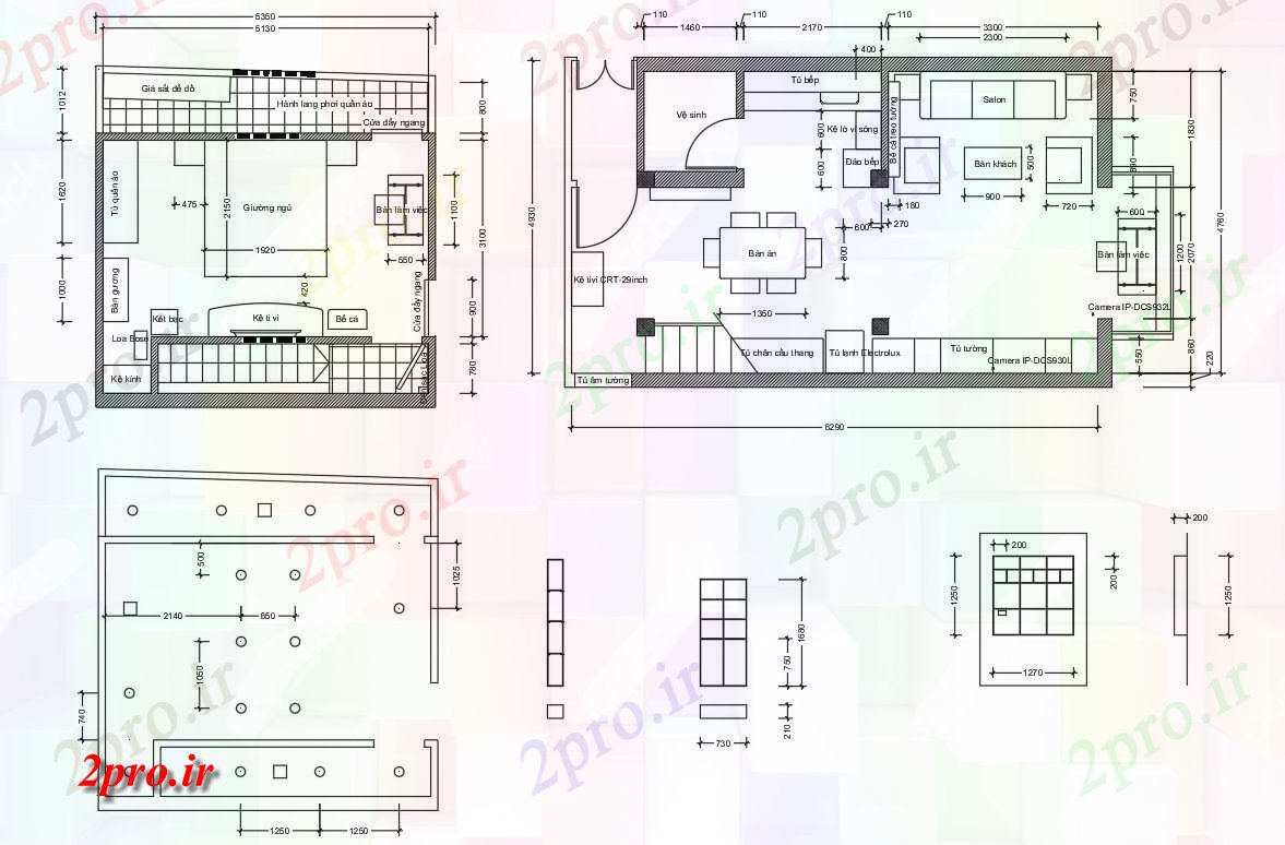 دانلود نقشه مسکونی ، ویلایی ، آپارتمان خانه طرحی دراز کردن 5 در 8 متر (کد54129)