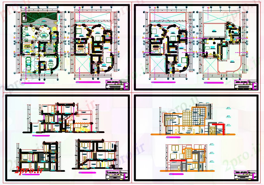دانلود نقشه مسکونی ، ویلایی ، آپارتمان طراحی طرحی خانه 12 در 20 متر (کد54132)