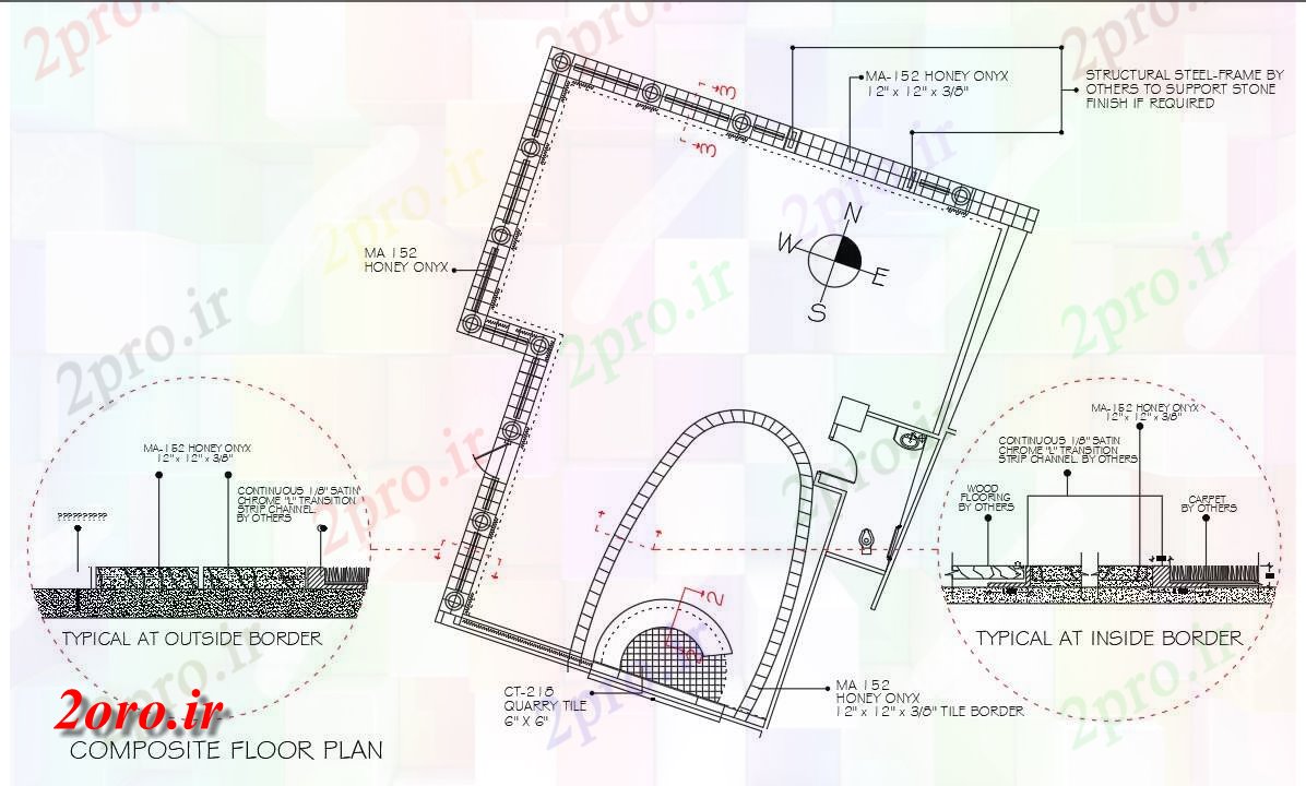 دانلود نقشه جزئیات ساختار هتل منتظر طرحی طبقه اتاق و بخش (کد54205)