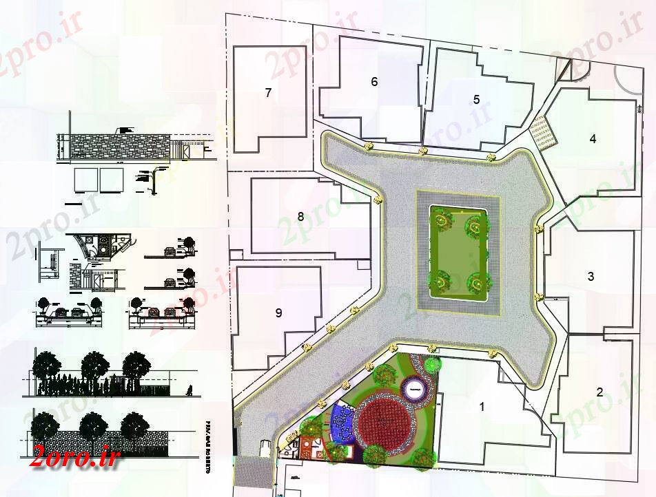 دانلود نقشه برنامه ریزی شهری شهر برنامه ریزی جامعه طرحی جامع (کد54413)