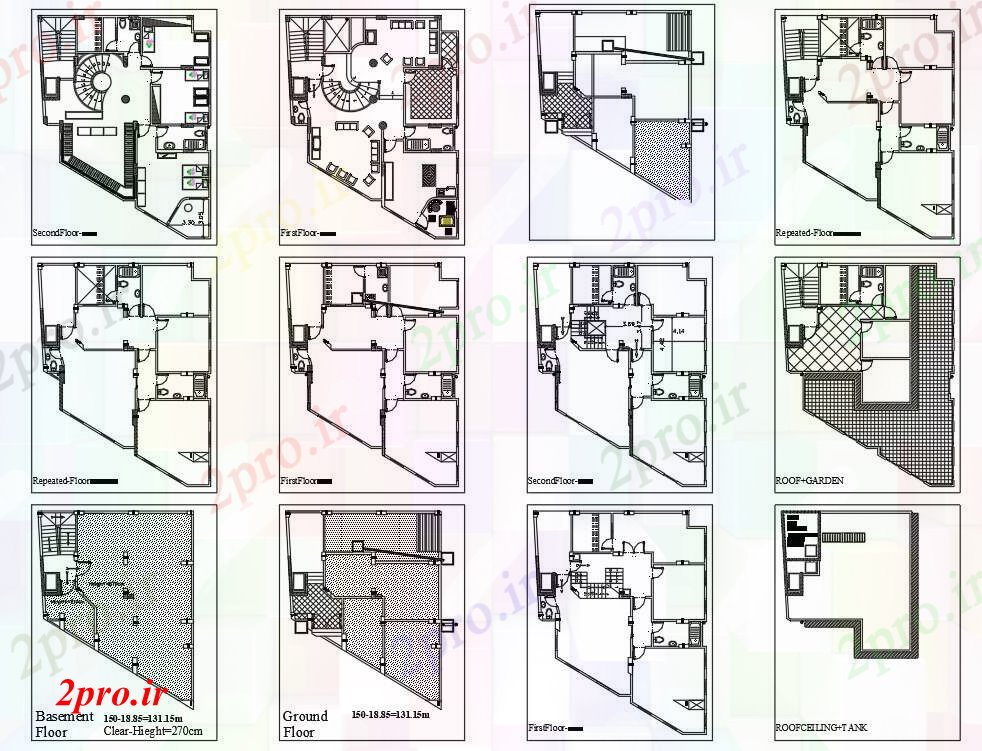 دانلود نقشه مسکونی  ، ویلایی ، آپارتمان  جزئیات طرحی آپارتمان   ویلا (کد54497)