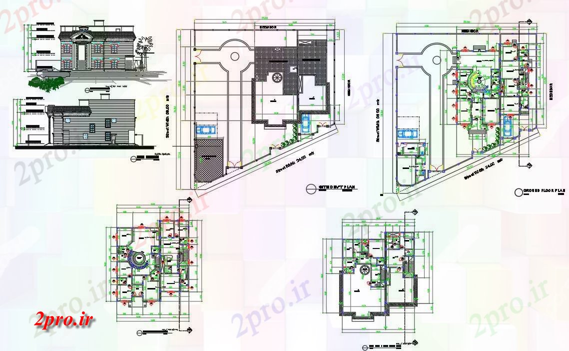 دانلود نقشه خانه مسکونی ، ویلاپروژه طرحی ویلا 14 در 18 متر (کد54498)