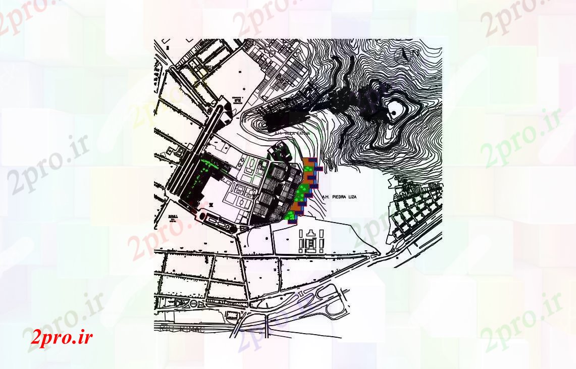 دانلود نقشه برنامه ریزی شهری برنامه ریزی شهرستان 46 در 140 متر (کد54643)