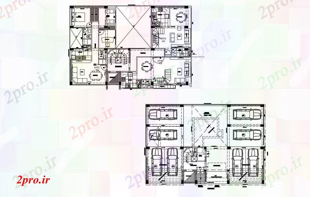 دانلود نقشه خانه های کوچک ، نگهبانی ، سازمانی - ویلایی ساخت طرح 11 در 17 متر (کد54649)