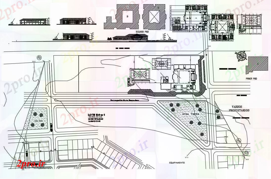 دانلود نقشه دانشگاه ، آموزشکده ، مدرسه ، هنرستان ، خوابگاه - جزئیات دبیرستان 19 در 27 متر (کد54679)